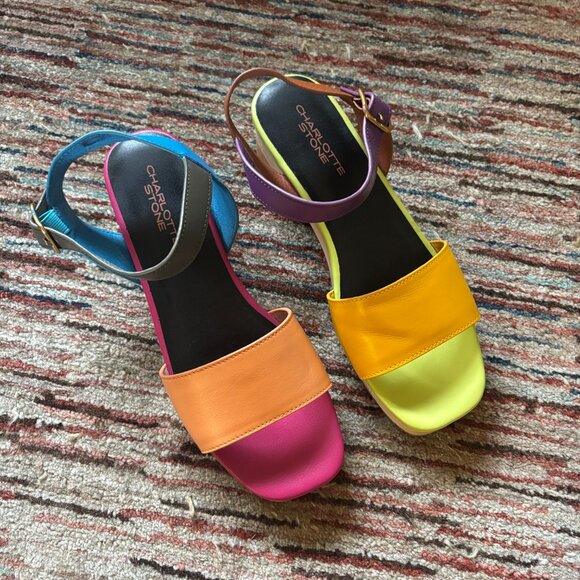 Charlotte Stone Allie Sandal Clog in Nassau Size 8 - Picture 2 of 4